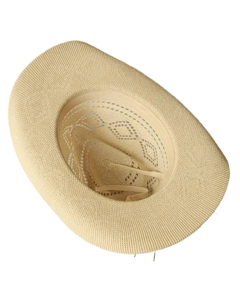 Eco-Friendly Woven Cowboy Panama Adjustable Sun Hat